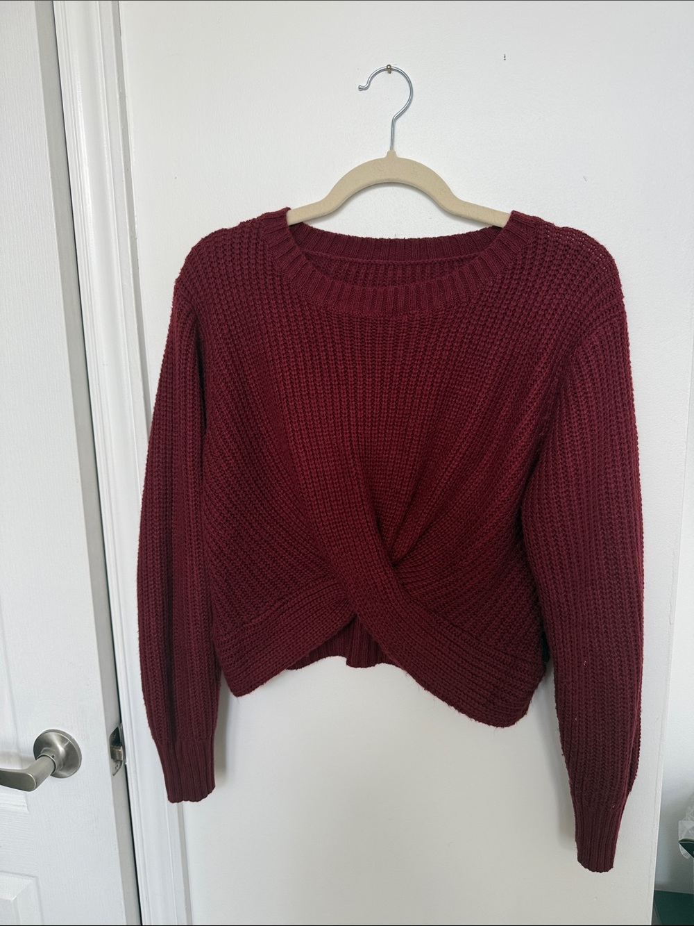 Cozy Twist-Front Sweater - Free with bundle